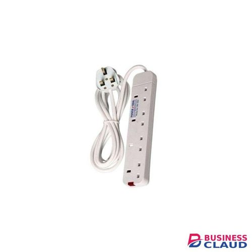 Power King Best 4 Way Quality Extension Socket With A Long Cable For Phone Charging + Free Watch