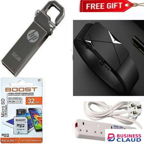 Advance HIGH SPEED 32 GB, 32GB FLASH DISK FOR LAPTOPS, SMART TVS AND COMPUTER + 32GB MEM CARD + BELT + 4 WAY POWER EXTENSION