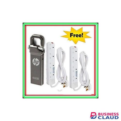 HP 64gb flash Disk drive // 64GB V250W FlashDisk -Silver+Free( 2 Pieces 4way Power Extension))