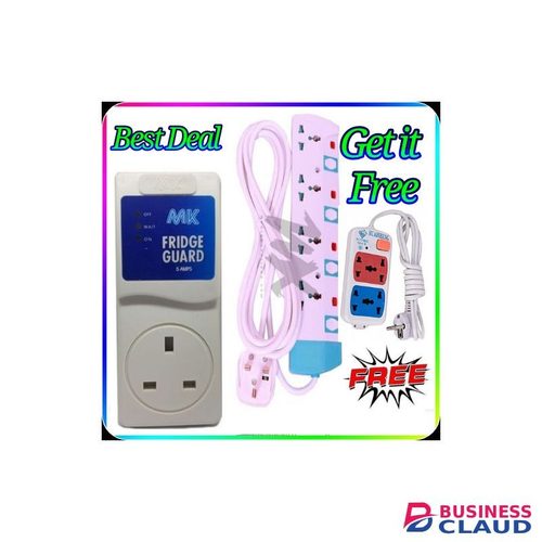 MK Electric Fridge Guard Plus Free 4-Way Extension & 2 Way