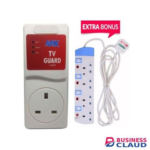 MK TV Guard -white +Free 4 -way Extension Cable