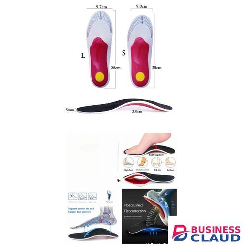 Orthopedic insoles for flat foot, ease pressure on soles, breathable provides cushion cut to size