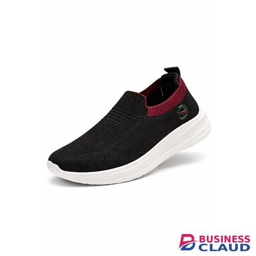Women Slip-On Knit Sneakers – Lightweight Casual Walking Shoes (Size 36–41)
