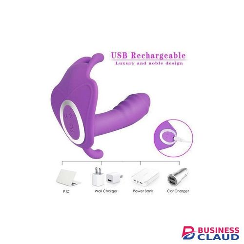 RUNSONE Wearable Dildo APP Remote Control Clitoris G Spot Butterfly Vibrator Dual Motors Anal Anus Plug Bluetooth Rechargeble Waterproof Sex Toy for Adult Couples Women Female Ladies Les-bian Solo-Masturbations