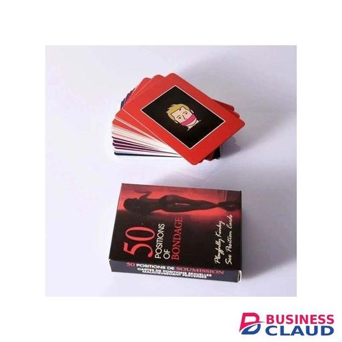 RUNSONE 50 Positions of Bondage Sex Couple Game Cards Role Play Fun Adult Date Night Novelty Idea Toy Gift for Men Female Couple