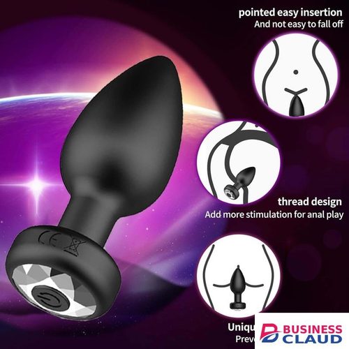 RUNSONE Smart Anal Plug Vibrator Wireless Remote Control Anus Clitoris Plug Vibrating Male Pro state Massage Waterproof Rechargeable Silicone Solo Foreplay Sex Toy for Men Women Couples