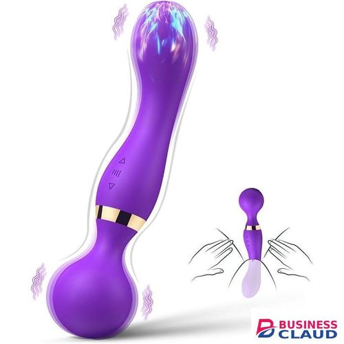 1-Pack Dual-Head PowerfulVibratorDildoMassager, SexToyFor Men and Women-Purple