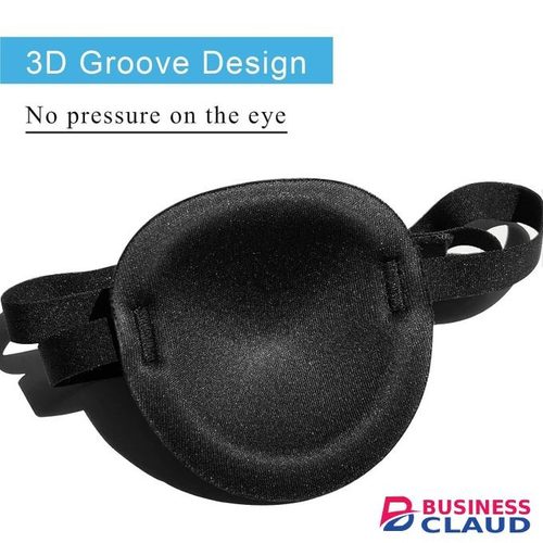 2PCS Eye Patch, Medical Eye Patches for Kids and Adults, Soft Amblyopia Lazy Eye Patches for Left or Right Eyes (Black, Pink)