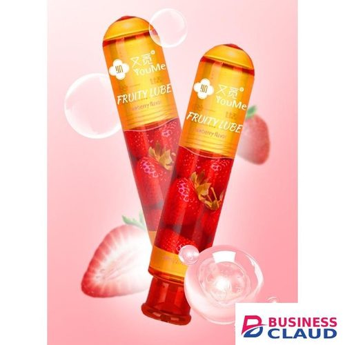 YouMe - 80ml - Strawberry - Sex Lube Water Based Lubricant – PH-Balanced, Hydrating & Gentle For Ultimate Pleasure