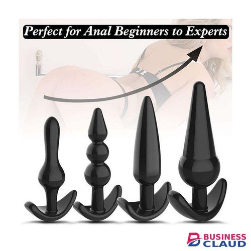 4pcs Pack Anal Plugs Silicone