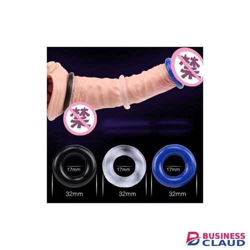 Stay Hard 3 Male Rubber Delay Ejaculation Sex Toy Penis Cock Ring