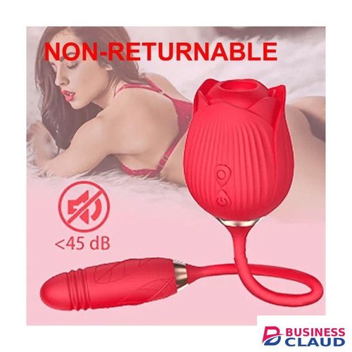 Two-in-one Rose USB Rechargeable G-Spot Vibrator ucking Adult, Sex Toy For Women