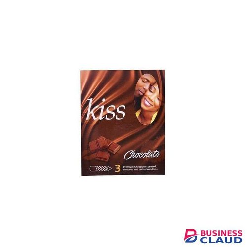 Kiss Chocolate Flavored Dotted Condoms - 6 Pack of 3s