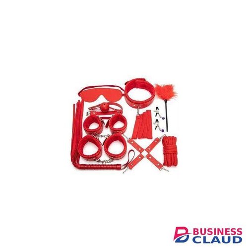 Sex Bondage Kit For Women: 10 PCS Restraint Leather Set Sex Toy With Sex Blindfold Handcuffs And Ankle Cuffs BDSM Whip Sex Rope, Bondage Restraint Kits For Couples SM Games, Restraint Set For Sex