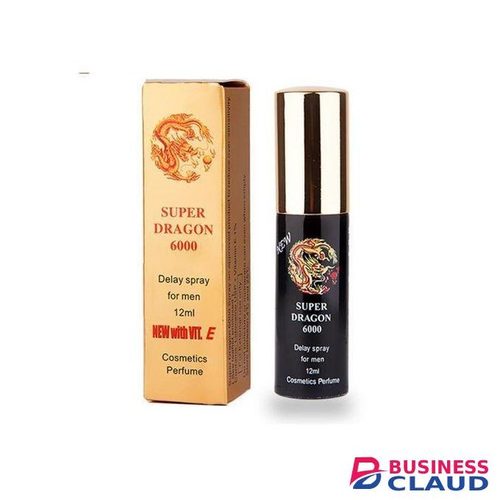 SUPER DRAGON 6000 Delay Spray For Men - Male Genitals Desensitizer Spray - Lidocaine USP 9.6% W/w