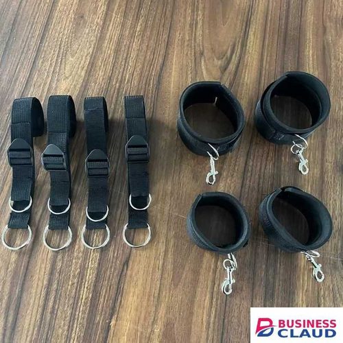 Sex Bondage Bed Restraint Kit – Adjustable Cuff & Strap System for Couples Play