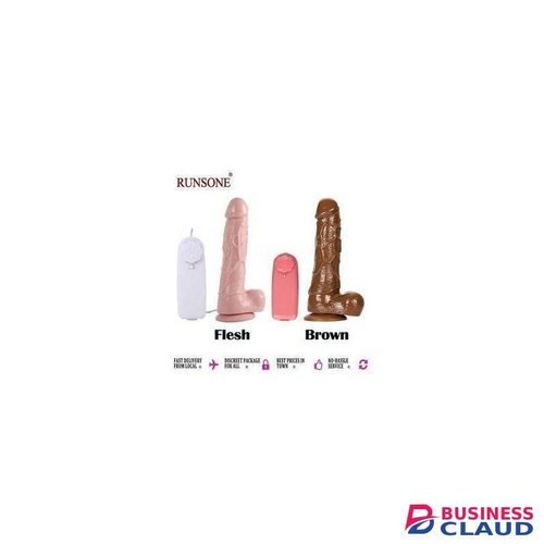 Powerful Vibrating Real Dildo Veined Cock Sex Toy
