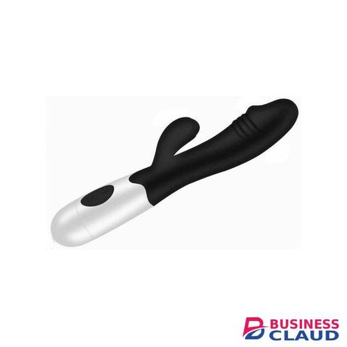 RECHARGABLE 10 Speed Silicone Rabbit Vibrator Black Vibrator Sex Toy, Adult Sex Toys for Women - Powerful Electric Massager Vibrator, G Spot Clitoris Stimulation, Dildo, Wireless