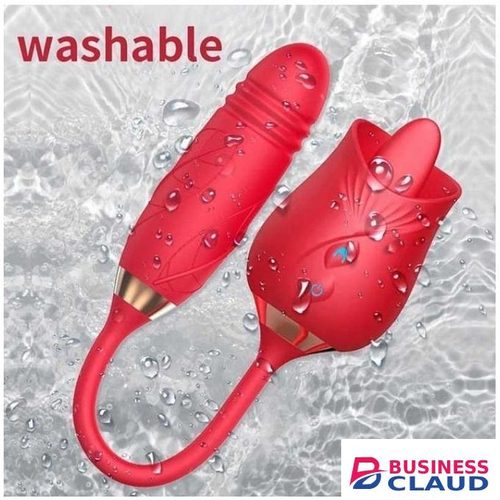Rose tongue vibrator with bullet vibrator