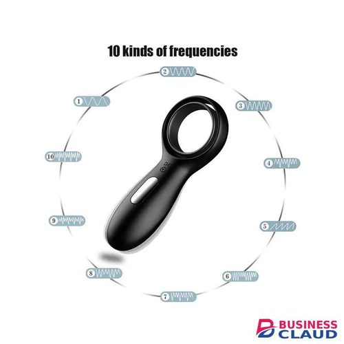 RECHARGEABLE COCK RING Rubber Head Glans Sex Toys Male Products Vibrator Enlargement Delay Ejaculation Vibrating Penis Cock Ring for Men