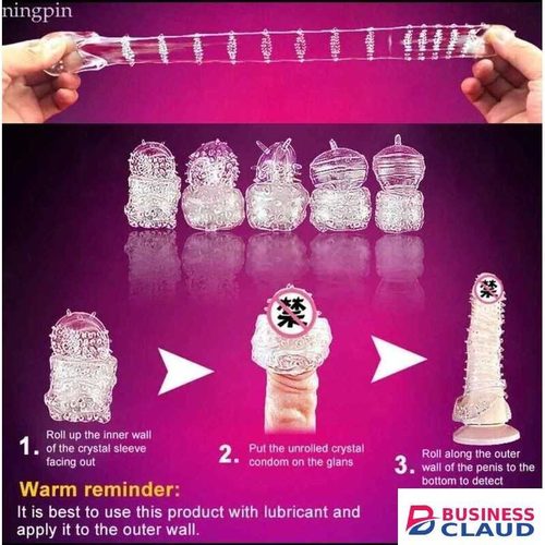 Reusable Penis Enlargement condom Sleeve, Penis Sleeve with Silicone Sleeves for Penis Enlargement, Chicken Extender, Penis Sleeve for Men, Reusable Penis Enlargement Sleeve