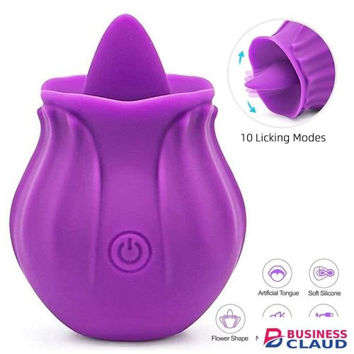 Rose Tongue Licking Vibrator Sex Toy