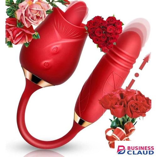 2 in 1 Rose toy with licking tongue