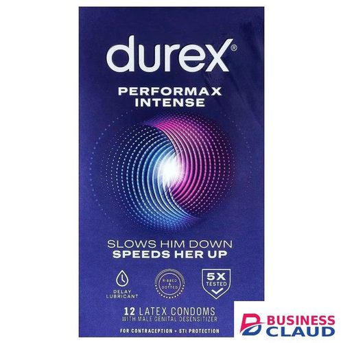 Durex Performax Intense Condom,Ribbed & Dotted with delay lubricant