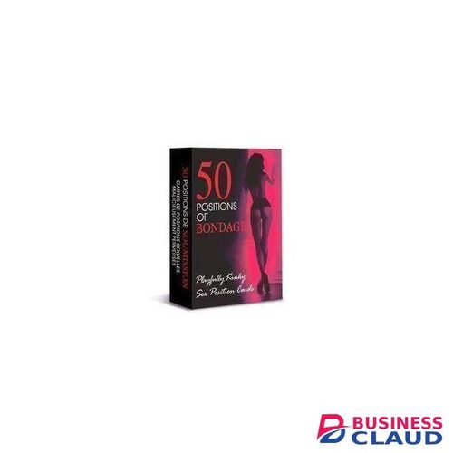 50 Positions of Bondage Sex Couple Game Cards Role Play Fun Adult Date Night Novelty Idea Toy Gift for Men Female Couple