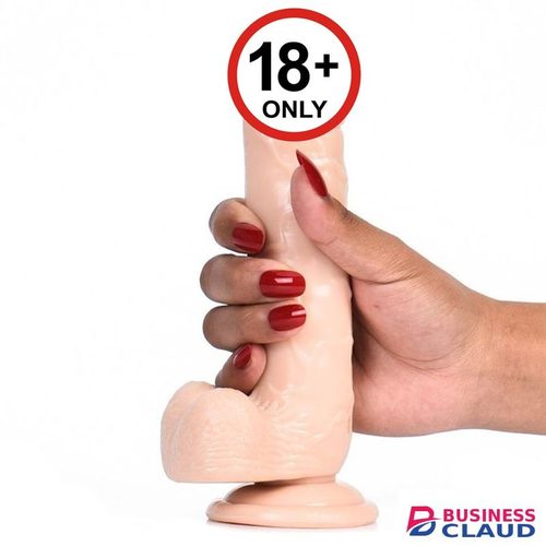 6-inch skin-tone Realistic Dildo with suction Base- Soft, Flexible & Body-Safe