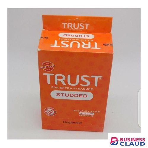 Trust Studded Condoms Dispenser with 24 Pieces (Non-Returnable)