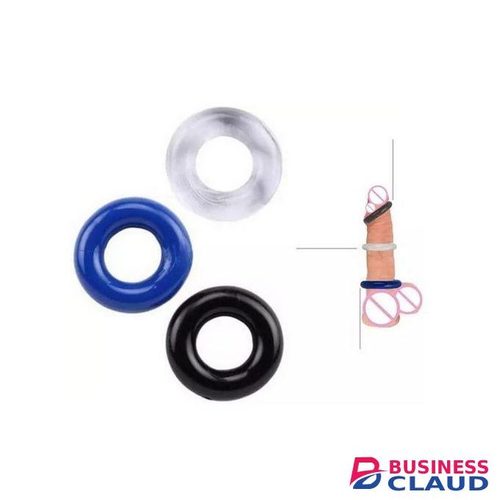 3 Pcs Silicone Penis Rings / Stretchy Ejaculation Delaying Aid