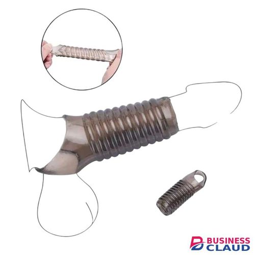 Cock Rings For Men, Reusable Penis Enlarge Sleeves Girth, Stronger Erection Enhancement Sex Toys Silicone Penis Rings For Men Transparent Black