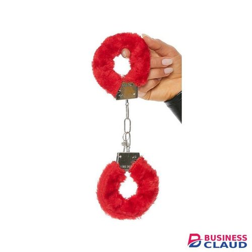 Classic Erotica Red Faux fur handcuffs