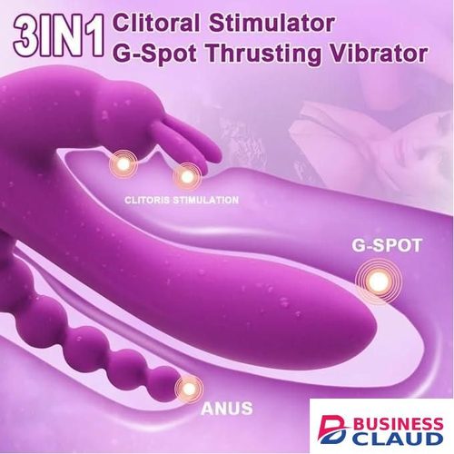 Adult Sex Toys G Spot Vibrator Rabbit, 3 in 1 Vibrators for Women, 10 Vibrating Mode Wand Toy, Clitoral Anal Toys Women Big Vibrater Dildo Sex Machine Powerful Clitoral, USB Rechargeable & Quiet-PINK