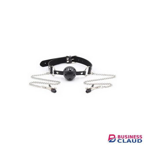 Mouth Gag And Nipple Clamps Set