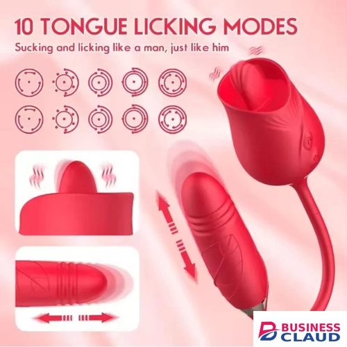 G spot rose licking vibrator with dildo for women clitoral Adults flower sex toy to the vibe sucking vibrator rose