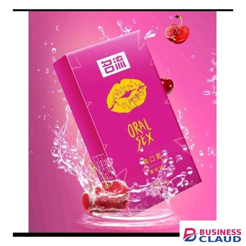 10 Count Premium Condoms For Oral Sex Strawberry Flavored Ultra Thin Condom for Men/ Women