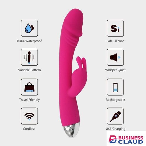 Realistic Rabbit Vibrator With Rabbit Ears For G-Spot Vibrator, Clitoral Stimulation, Waterproof Dual Motor Stimulator Dildo, Adult Sex Toy For Women And Men