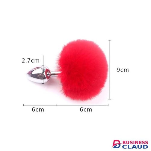 Anal Plug Rabbit Tail Hair Ball Anal Metal Butt Plug Sex Toys Products Anal