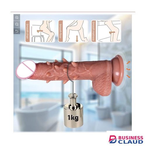 Female Masturbation Silicone Studded Realistic Dildo With Suction Cup