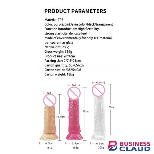 6inch Dildo Eggless Transparent Crystal Simulation Color Large Dildos For Women Masturbation Stick Anal Plug Female Masturbator With Suction Cup