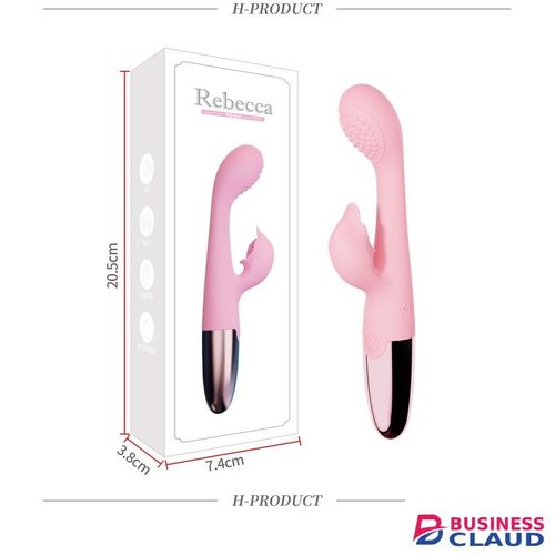 Rebecca Rabbit Rechargable Vibrator For Women G-Spot Vibrator Female Small Finger Size Beginner Nipple Clitoris Stimulator Sex Toys Adult Goods