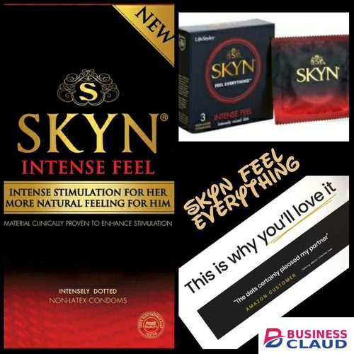 SKYN INTENSE FEEL Condoms Non-Latex DOTTED Condoms