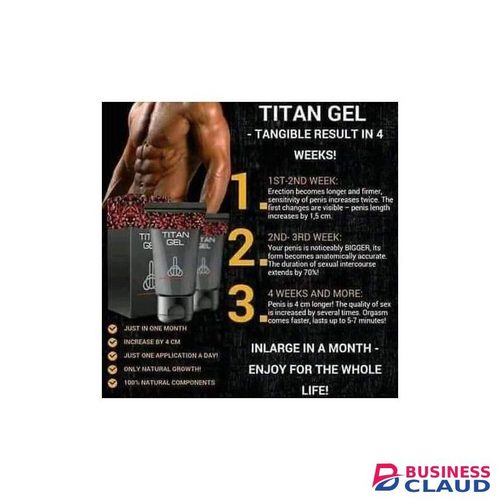 Titan Gel Potent Gel Penis Enlargement, Libido Boost And Delayed Ejaculation,Improved Perfomance Gel
