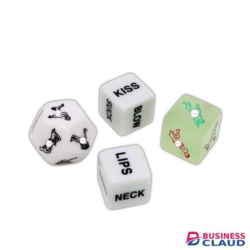Erotic Adult Sex Game Luminous Dices For Couples (Set Of 4)