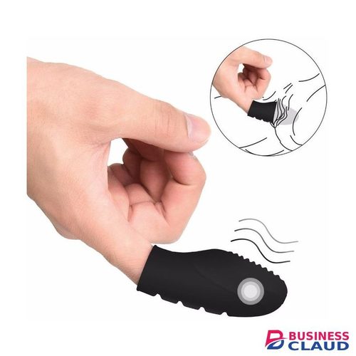 Bullet Pussie Finger Vibrator Adult Sex Toy For Ladies- Black