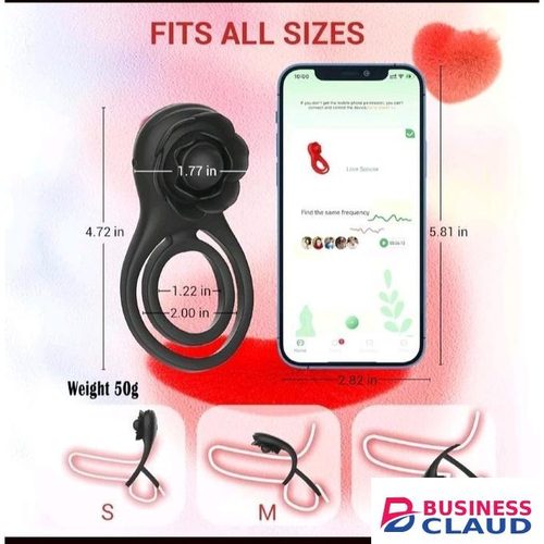Male Penis Ring APP Virbator with Clitoral Anal Stimulator Remote Control Vibrating Dong Penis Ring G Spot Clitoral Pleasure Masturbation Prolonged Ejaculation Enhancing Sex