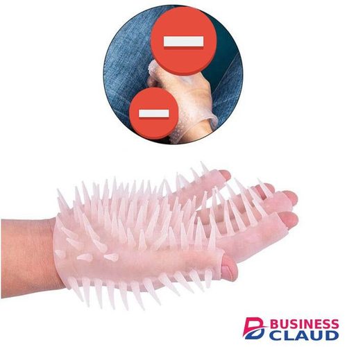 Green-Baby Masturbation Spike Silicone Sex Gloves Massage