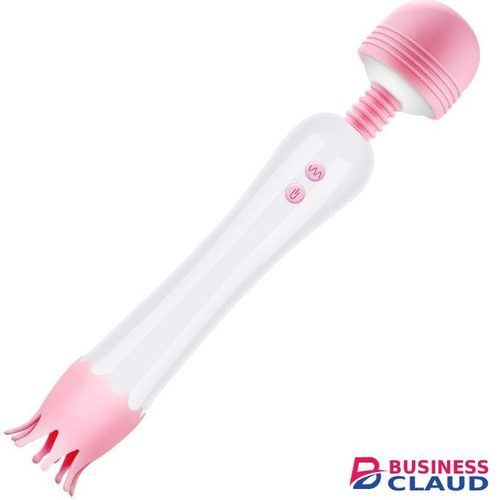 Licking & Sucking Nipple & Clitoral Tongue G Spot Stimulator Dildo Vibrator For Women- Pink